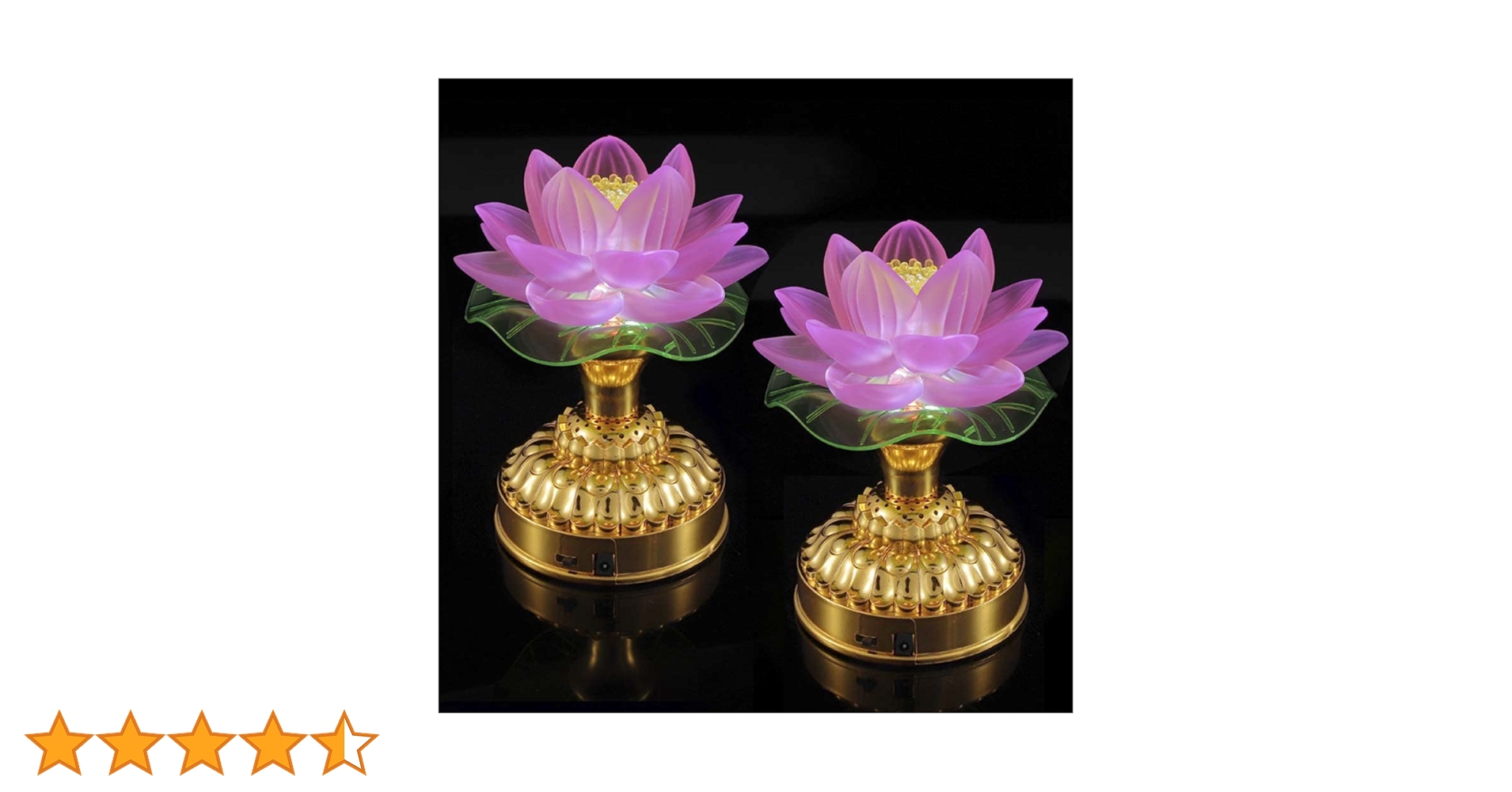 Amazon.co.jp: 蓮華灯 蓮の花 仏壇 神前用灯籠 光る蓮の花 仏花